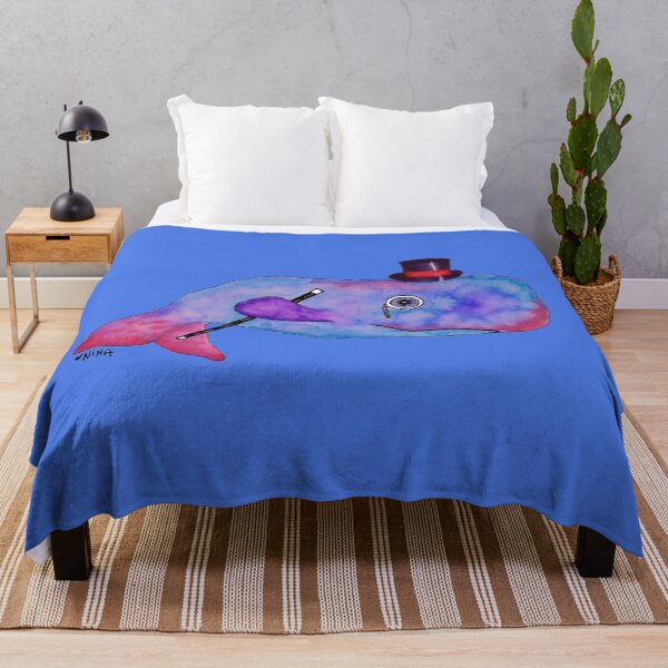 Item preview, Sperm Whale with Top Hat and Monocle designed and sold by muralmouse.
