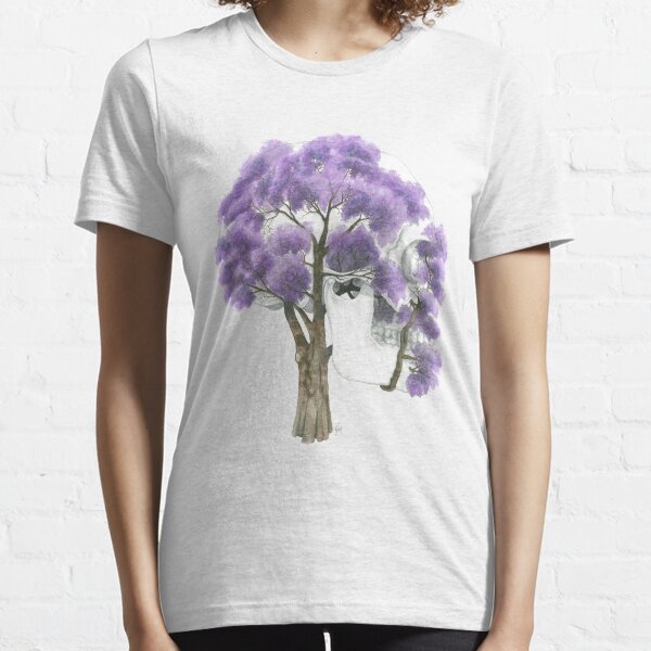 Summer Jacaranda Skull (no background) Essential T-Shirt