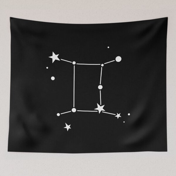 Item preview, White Minimal Gemini Constellation Zodiac designed and sold by CrystalCrush.