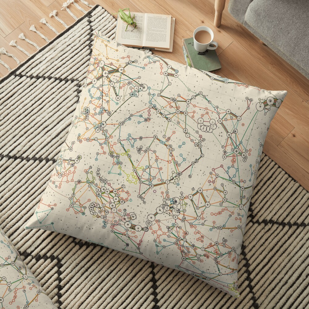 World Constellations Floor Pillow