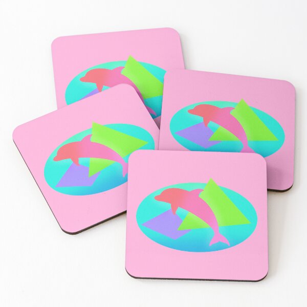 Item preview, vaporwave dolphin  designed and sold by sari.makes.