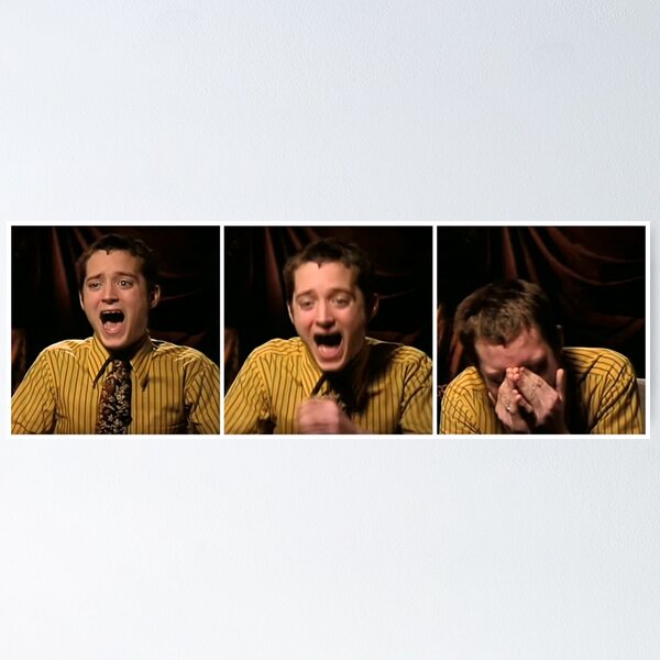 Item preview, elijah wood laughing designed and sold by its-ella.