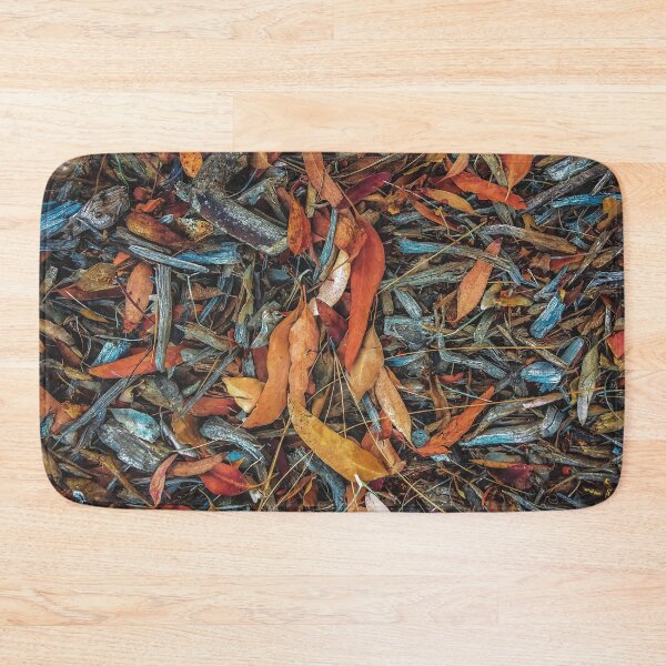 Item preview, dry brown leaves and dry tree branches on the ground designed and sold by Mrvell.