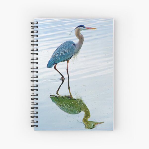 Blue Heron Spiral Notebook