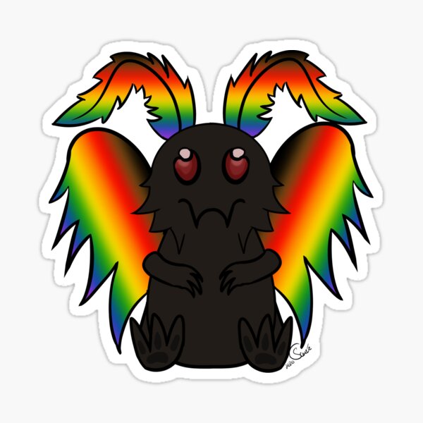 Mothman - Philadelphia Rainbow Pride Sticker