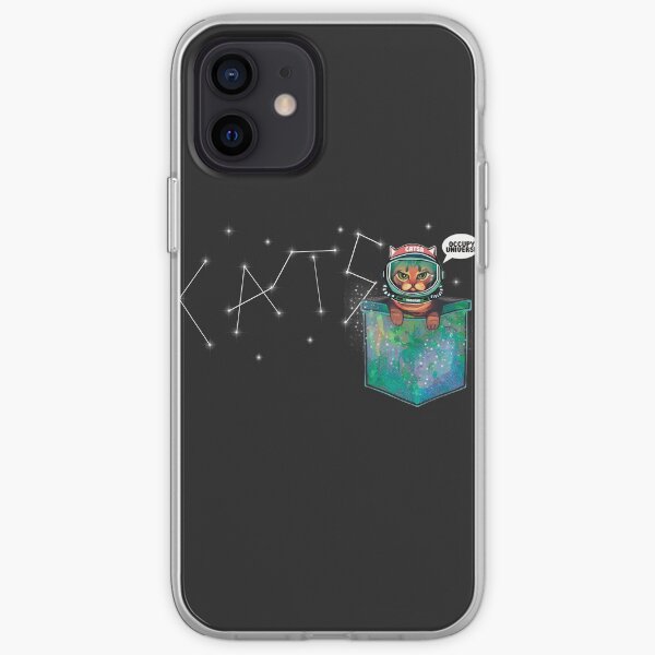 Astronaut cat in pocket with helmet catsa in space cat galaxy occupy universe iPhone Soft Case