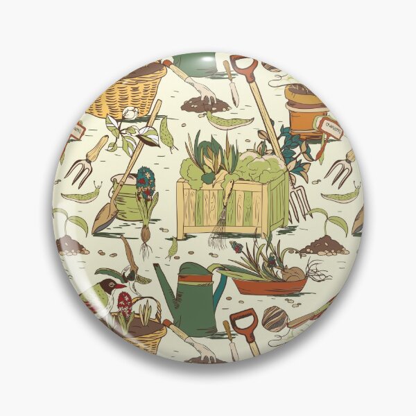 Item preview, Gardening Tools Pattern designed and sold by AnastasiaDesign.