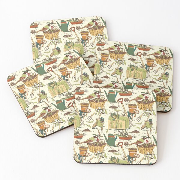 Item preview, Gardening Tools Pattern designed and sold by AnastasiaDesign.