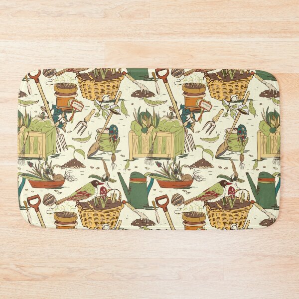 Item preview, Gardening Tools Pattern designed and sold by AnastasiaDesign.