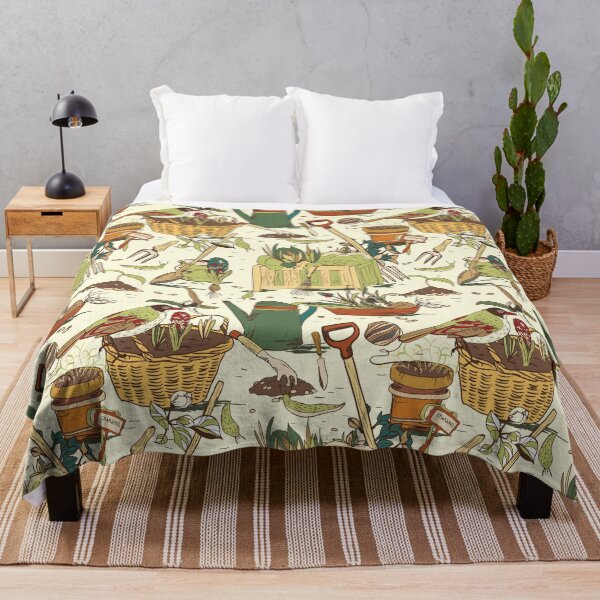 Item preview, Gardening Tools Pattern designed and sold by AnastasiaDesign.