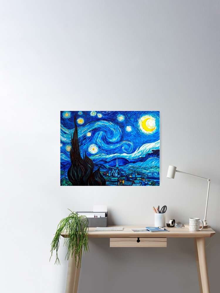 Starry Night Gifts - Vincent Van Gogh Classic Masterpiece Painting Gift  Ideas for Art Lovers of Fine Classical Artwork from Artist of Sternennacht  iPhone Wallet for Sale by merkraht