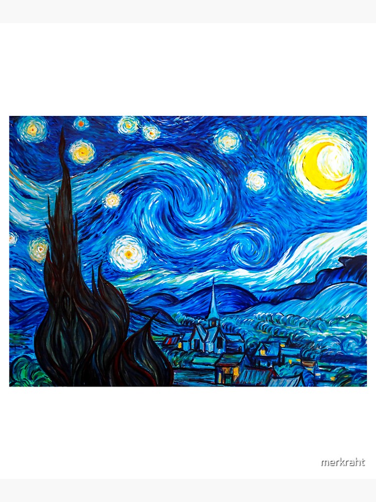 Starry Night Gifts - Vincent Van Gogh Classic Masterpiece Painting Gift  Ideas for Art Lovers of Fine Classical Artwork from Artist of Sternennacht  