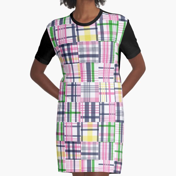 Item preview, Preppy Pink Patchwork Madras designed and sold by emrdesigns.