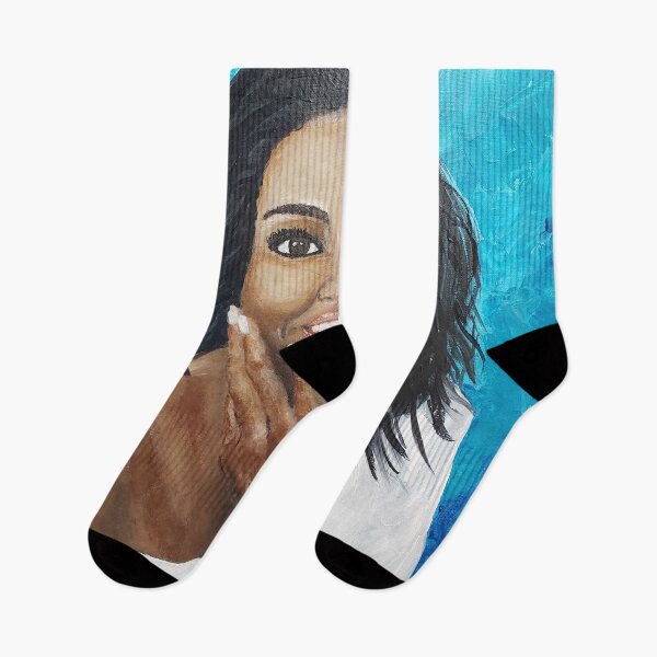 Item preview, Michelle Obama Original Portrait Painting designed and sold by LivingArtBrenda.