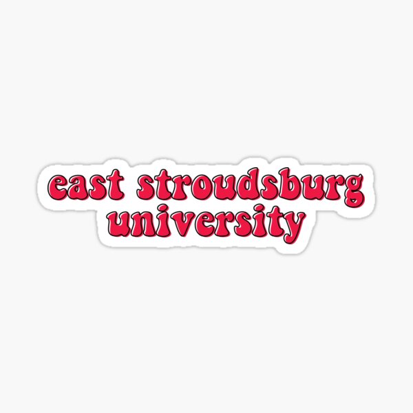 east-stroudsburg-university-sticker-sticker-for-sale-by-kayleeoconnor