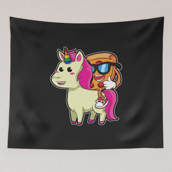 Item preview, funny sweet Pizza Piece riding Unicorn, Gift Idea designed and sold by Kuma518.