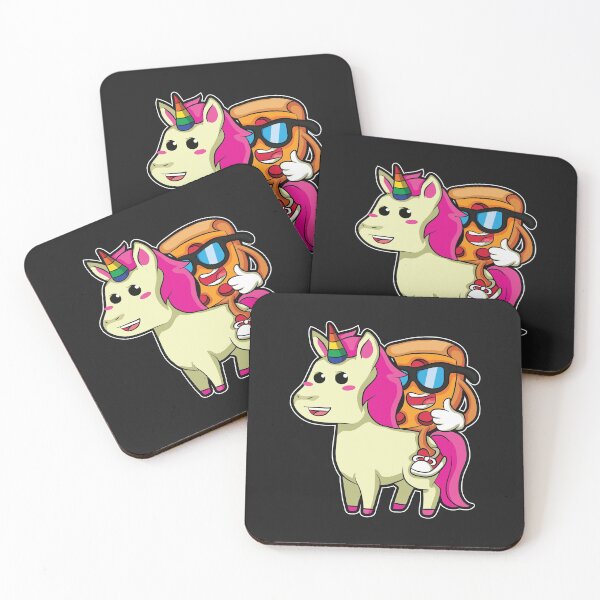 Item preview, funny sweet Pizza Piece riding Unicorn, Gift Idea designed and sold by Kuma518.