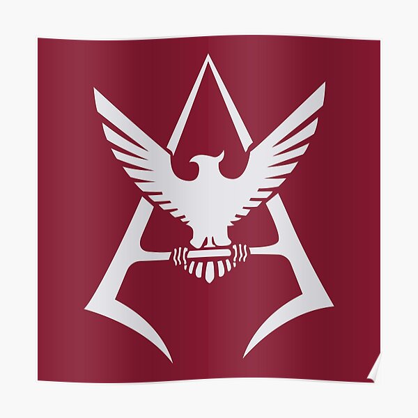 Mobile Suit Gundam Char Aznable Emblem Poster By Fareast Redbubble