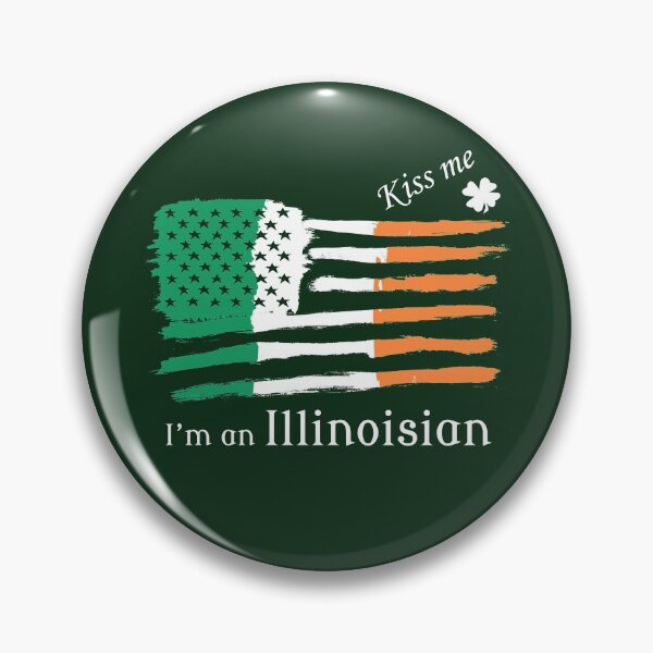 Item preview,  Illinoisan Irish American Flag T-shirt  designed and sold by MephobiaDesigns.