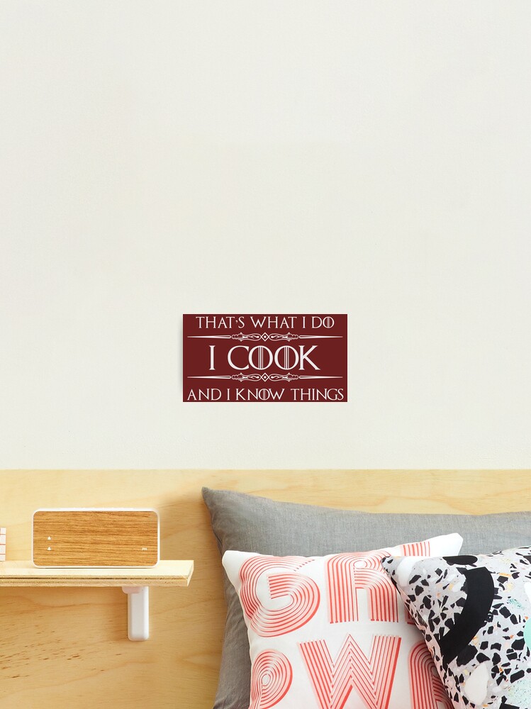 Cooking Gifts for Cooks & Chefs - I Cook and I Know Things Funny Gift Ideas  for Chef & Cooking Lovers Whether Restaurant of Home Cooker | Mask