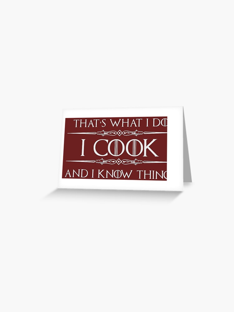 Cooking Gifts for Cooks & Chefs - I Cook and I Know Things Funny Gift Ideas  for Chef & Cooking Lovers Whether Restaurant of Home Cooker | Mask