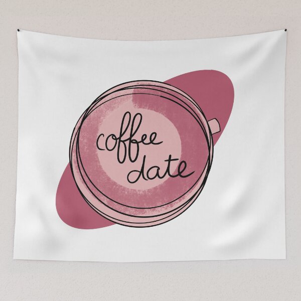 Item preview, Coffee Date / Cute Coffee Dates designed and sold by Nathalie Aynié.