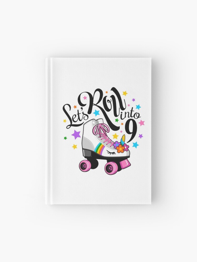 Lets Roll Into 9 Birthday. Unicorn, Roller Skate T-Shirt. Lets Roll Into 9 Birthday. Unicorn, Roller Skate T-Shirt.