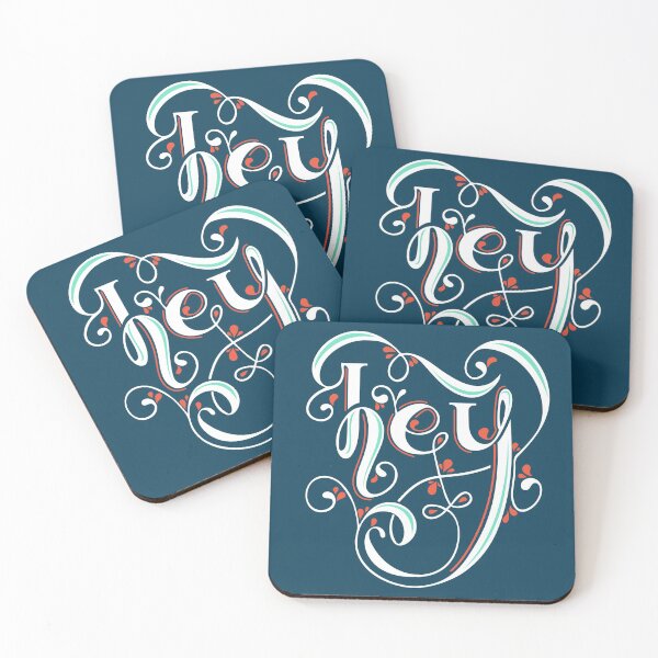 Item preview, Hey - Blue Background by Kate Pitzer designed and sold by UCO  School of Design.