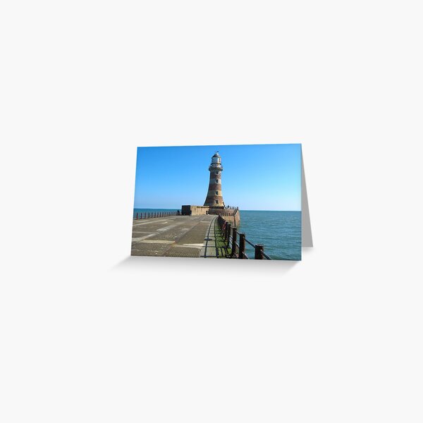 Roker Lighthousem, Sunderland uk Greeting Card