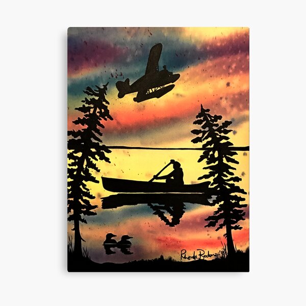 Solo Paddler Canvas Print