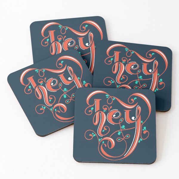 Item preview, Hey - Navy Background by Kate Pitzer designed and sold by UCO  School of Design.