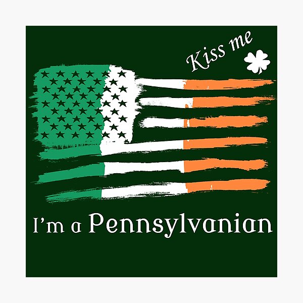 Item preview, Pennsylvanian Irish American Flag  designed and sold by MephobiaDesigns.