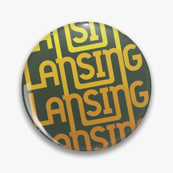 Item preview, Lansing - Retro Skewed Repeating in Sunset designed and sold by thesadsquatch.