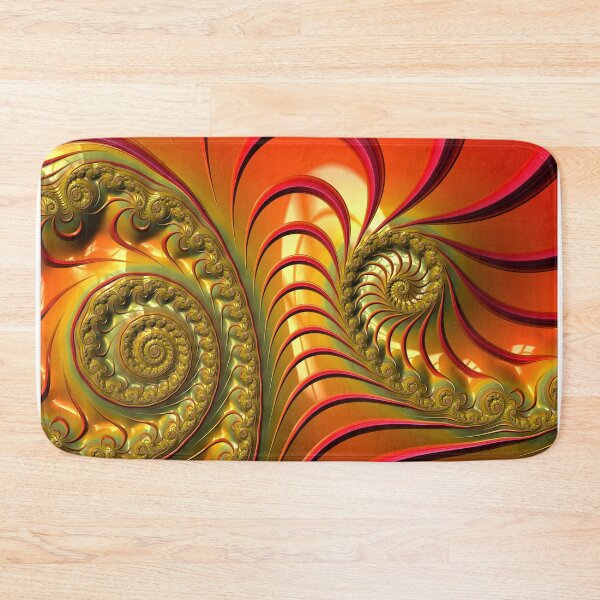 Item preview, Tequila Sunrise - Summery Orange Yellow and Gold Tropical Fractal designed and sold by Pam Blackstone.