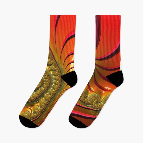 Item preview, Tequila Sunrise - Summery Orange Yellow and Gold Tropical Fractal designed and sold by Pam Blackstone.