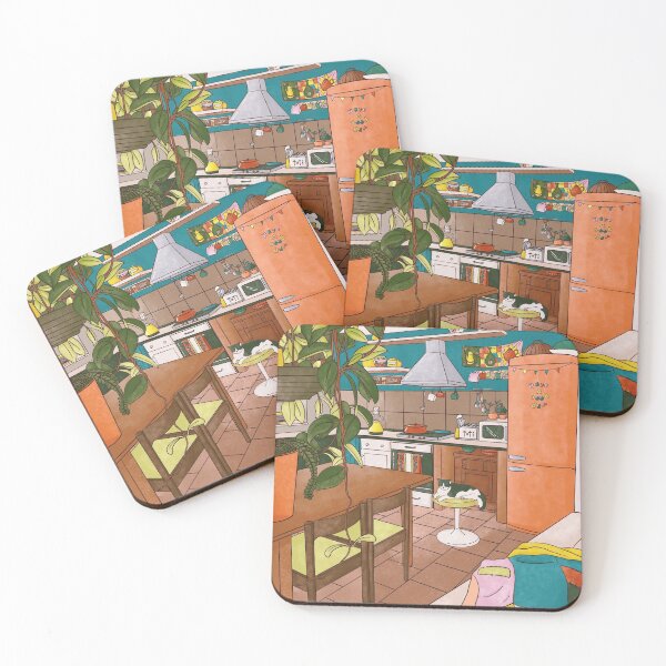Item preview, Colourful Watercolour Kitchen designed and sold by Olivia PZ.