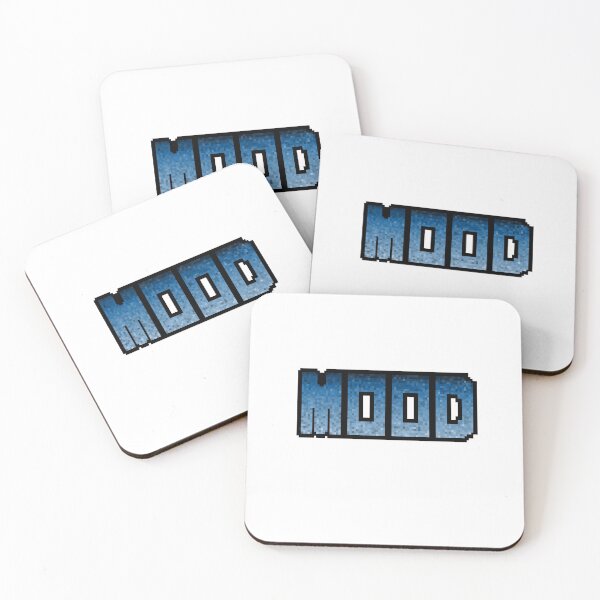 Item preview, "MOOD" - blue pixel art  designed and sold by mikaylawiser.