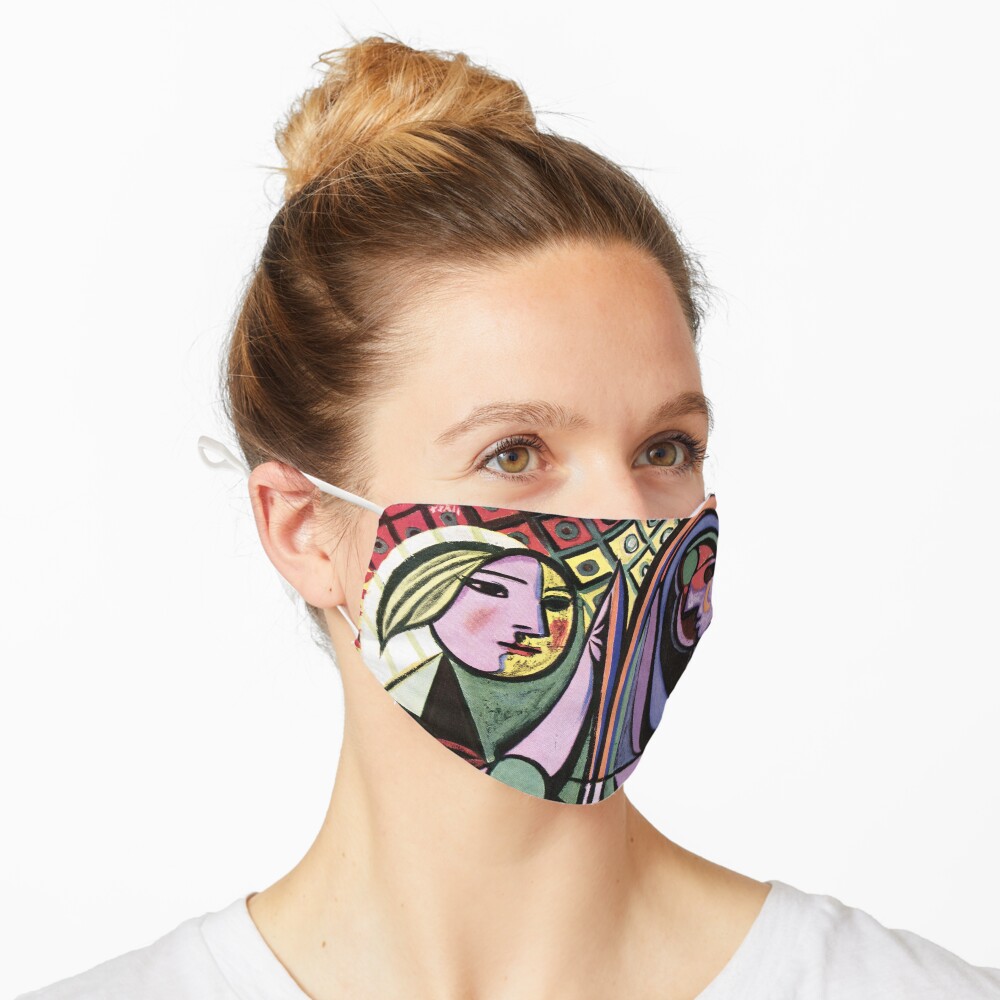 Pablo Picasso Girl before a Mirror 1932 Artwork Reproduction, Tshirts, Prints, Poster, Bags, Men, Women, Kids Mask