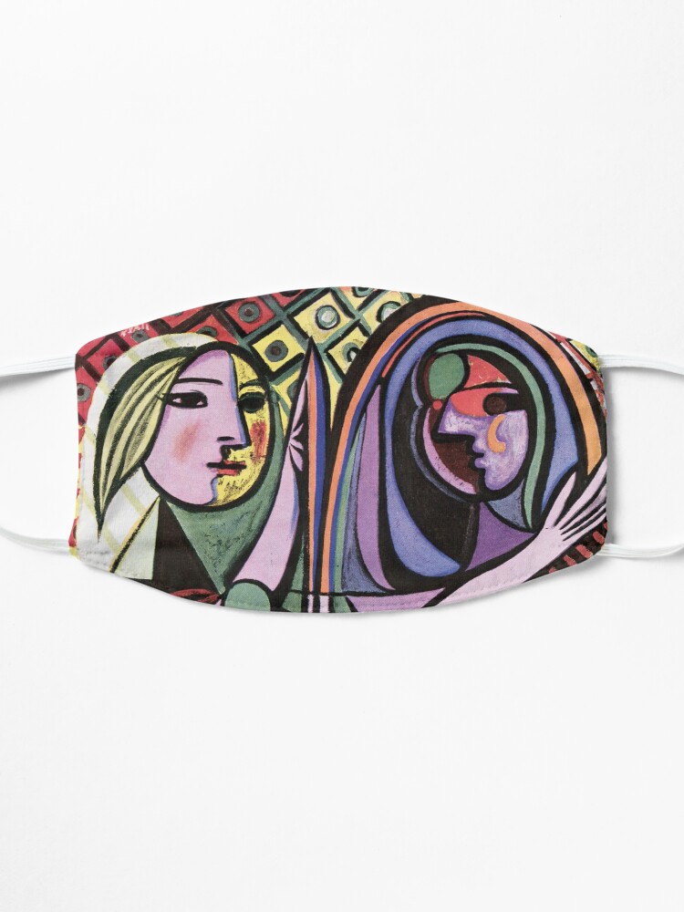 Alternate view of Pablo Picasso Girl before a Mirror 1932 Artwork Reproduction, Tshirts, Prints, Poster, Bags, Men, Women, Kids Mask