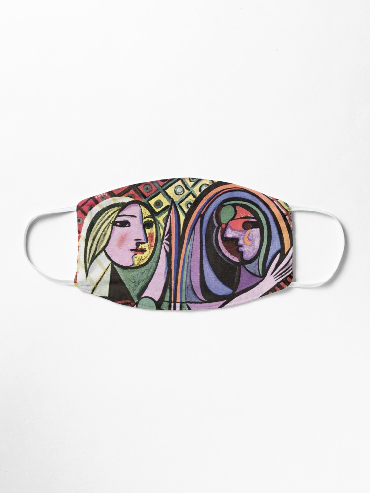 Alternate view of Pablo Picasso Girl before a Mirror 1932 Artwork Reproduction, Tshirts, Prints, Poster, Bags, Men, Women, Kids Mask