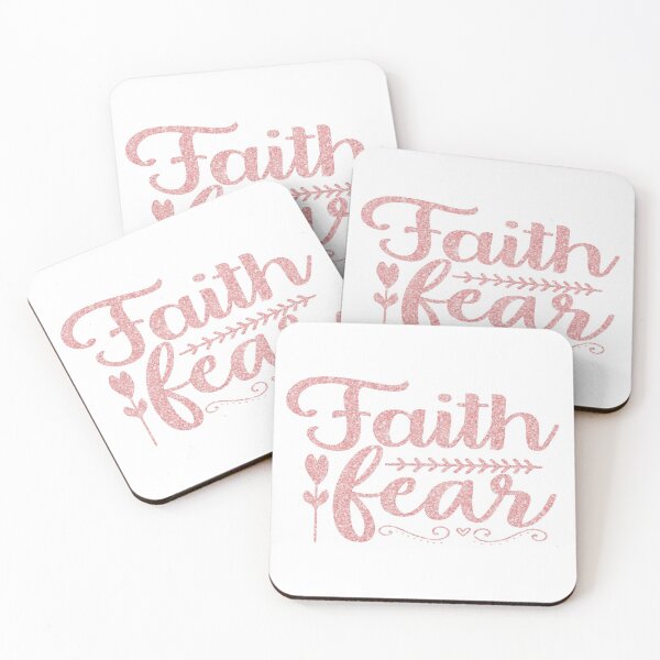 Item preview, Rose Gold Faith Over Fear Quote designed and sold by motivateme.
