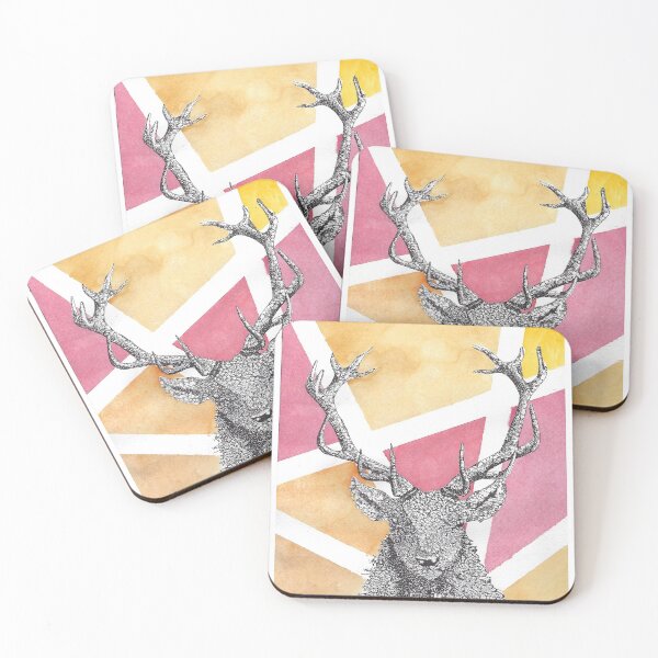 Item preview, Deer in Puntilliso with warm colors designed and sold by GlindoVP.