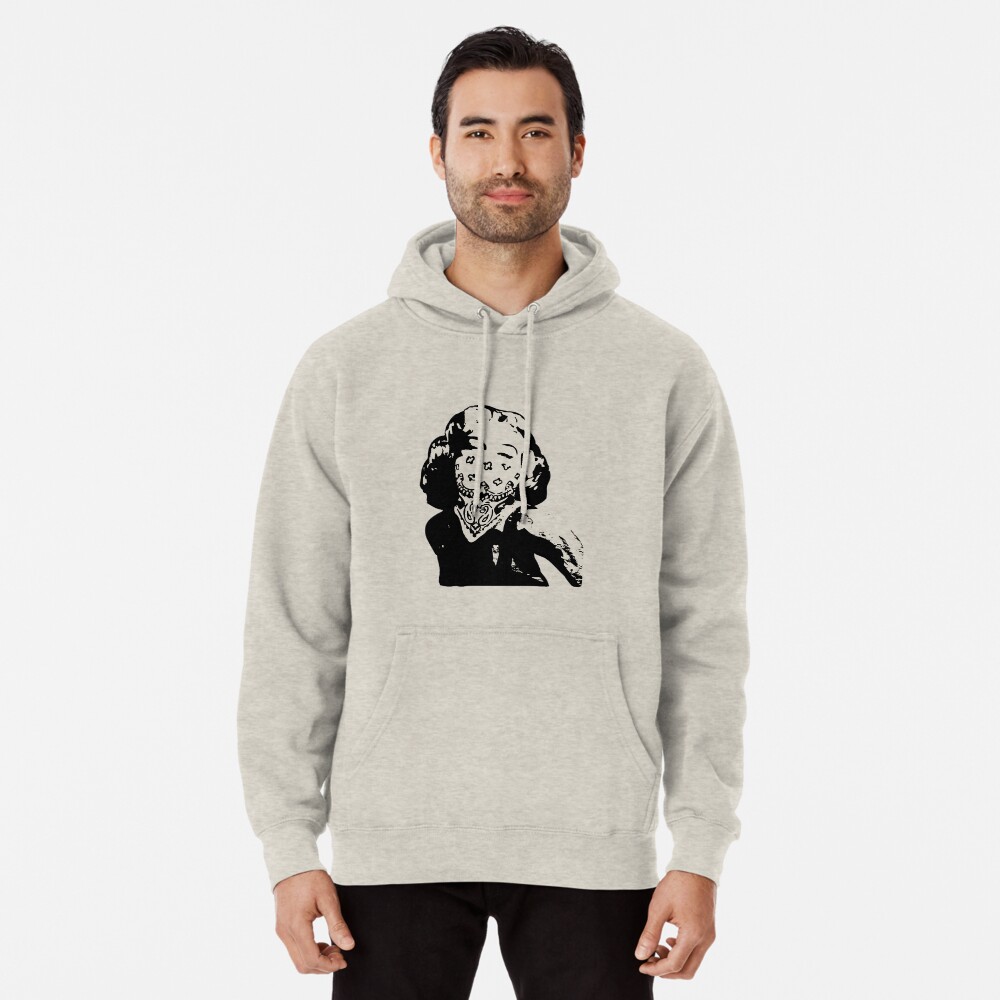 marilyn monroe red bandana hoodie