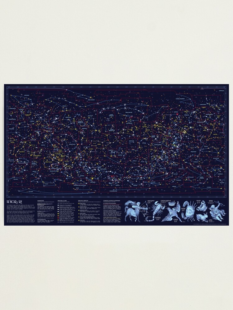 Thumbnail 2 of 3, Photographic Print, Night Constellations designed and sold by EleanorLutz.