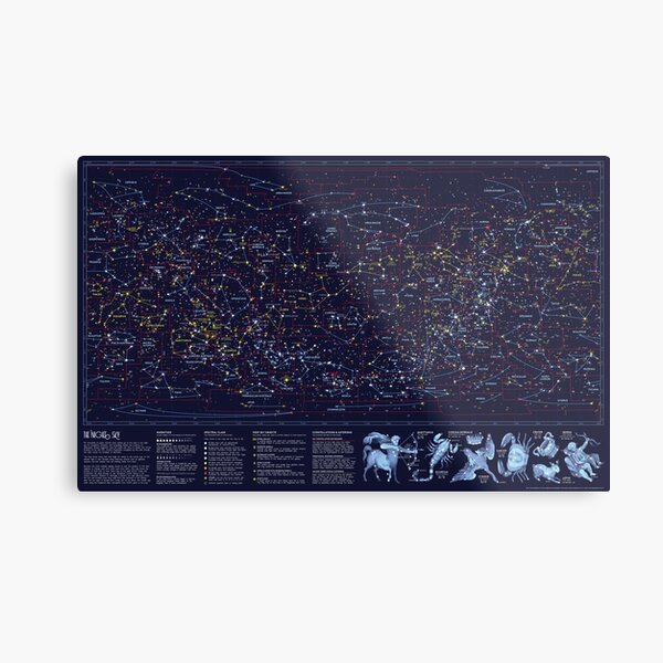 Night Constellations Metal Print