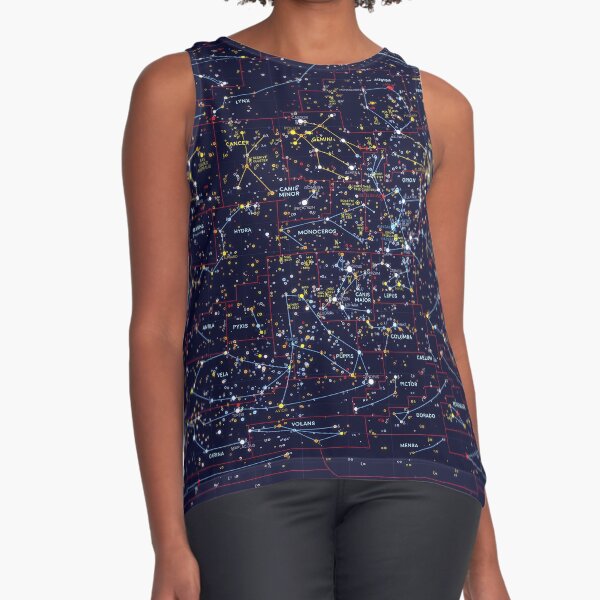 Night Constellations Sleeveless Top