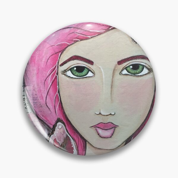 Artikelvorschau, Atmen Sie einfach Mixed Media Girl entworfen und verkauft von ArtChick.