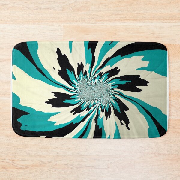 Item preview, Starburst Teal Cream Black Abstract Art Color Explosion designed and sold by Pam Blackstone.