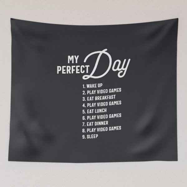 Item preview, My Perfect Day Video Games Tee Funny Cool Gamer  designed and sold by cidolopez.