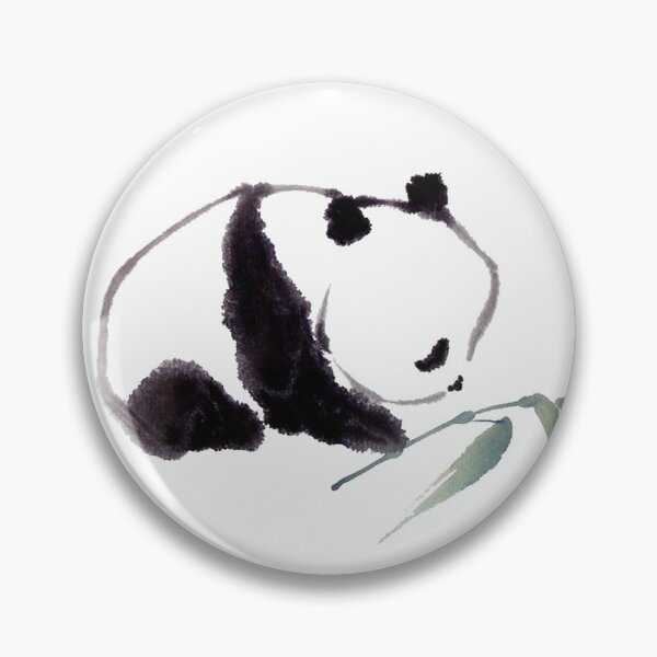 Item preview, Chinese ink painting - panda with bamboo - ink painting panda boy designed and sold by Kallandra.